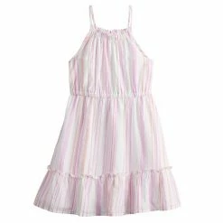 Girls 4-12 Jumping Beans® Ruffle Halter Dress Gold Floral -Jumping Beans shop unnamed file 5742