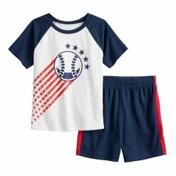 Toddler Boy Jumping Beans® Sports Raglan Active Tee & Shorts Set White Baseball -Jumping Beans shop unnamed file 5747