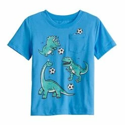 Toddler Boy Jumping Beans® Pocket Dino Soccer Graphic Tee