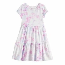 Girls 4-12 Jumping Beans® Tiered Dress Tie Dye