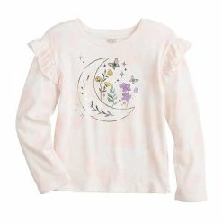 Girls 4-12 Jumping Beans® Long Sleeve Ruffle Shoulder Tee Gray -Jumping Beans shop unnamed file 579