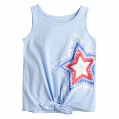 Toddler Girl Jumping Beans® Fourth Of July Tie-Front Tank Navy Floral Heart -Jumping Beans shop unnamed file 5883