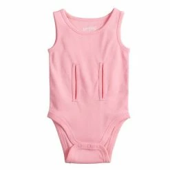 Baby Girl Jumping Beans® Adaptive Tank Bodysuit White
