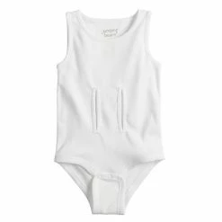 Baby Girl Jumping Beans® Adaptive Tank Bodysuit White -Jumping Beans shop unnamed file 5942