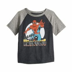 Toddler Boy Jumping Beans® Marvel Spider-Man Short Raglan Sleeve "Happy Haunting" Graphic Tee