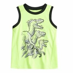 Toddler Boy Jumping Beans® Active Mesh-Back Graphic Muscle Tee Red Baseball