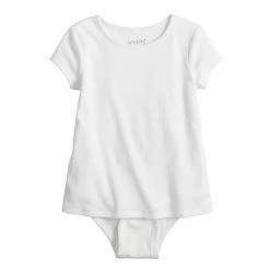 Girls 4-12 Jumping Beans® Adaptive Double-Layer Bodysuit Pink