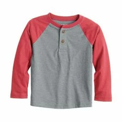 Toddler Boy Jumping Beans® Long Sleeve Raglan Henley Tee Burgundy -Jumping Beans shop unnamed file 614