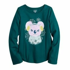 Girls 4-12 Jumping Beans® Shirttail Graphic Tee Blue Globe -Jumping Beans shop unnamed file 637