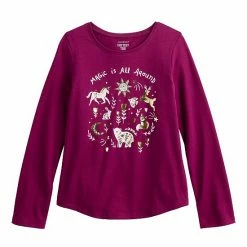 Girls 4-12 Jumping Beans® Shirttail Graphic Tee Blue Globe -Jumping Beans shop unnamed file 639