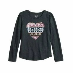 Girls 4-12 Jumping Beans® Puff-Sleeve Tee Flippy Cat -Jumping Beans shop unnamed file 683