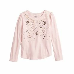 Girls 4-12 Jumping Beans® Puff-Sleeve Tee Flippy Cat -Jumping Beans shop unnamed file 685