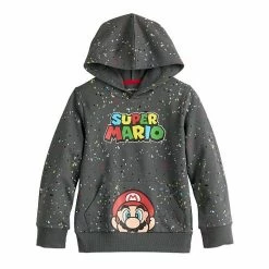 Boys 4-12 Jumping Beans® Super Mario Confetti Speckle Graphic Hoodie