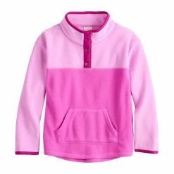 Girls 4-12 Jumping Beans® Quarter-Snap Fleece Pullover Multi Mountain
