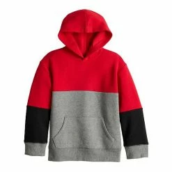 Boys 4-12 Jumping Beans® Colorblock Hoodie Camo Gray