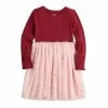 Girls 4-12 Jumping Beans® Ribbed Tutu Skirt Dress Gray Star