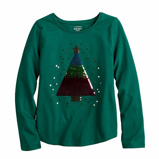 Girls 4-12 Jumping Beans® Long Sleeve Holiday Shirttail Graphic Tee White Reindeer Girls 4-12 Jumping Beans® Long Sleeve Holiday Shirttail Graphic Tee White Reindeer -Jumping Beans shop unnamed file 831