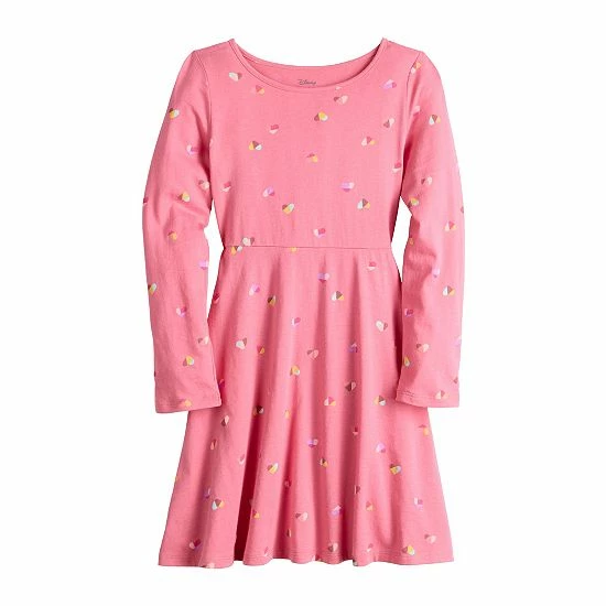 Girls 4-12 Jumping Beans® Long Sleeve Printed Skater Dress Pink Flowers Girls 4-12 Jumping Beans® Long Sleeve Printed Skater Dress Pink Flowers -Jumping Beans shop unnamed file 843