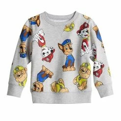 Toddler Boy Jumping Beans® Paw Patrol Pups Allover Print Fleece Crewneck Sweatshirt