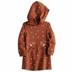 Toddler Girl Jumping Beans® Hooded Fleece Dress