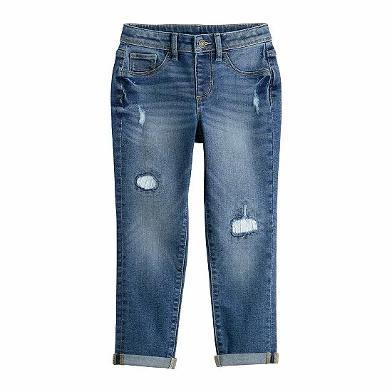 Girls 4-12 Jumping Beans® Girlfriend Fit Distressed Denim Jeans Med Wash W Destruction Girls 4-12 Jumping Beans® Girlfriend Fit Distressed Denim Jeans Med Wash W Destruction -Jumping Beans shop unnamed file 888