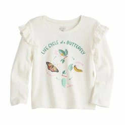Toddler Girl Jumping Beans® Ruffle Shoulder Long Sleeve Tee Sunflower Ivory 11 Toddler Girl Jumping Beans® Ruffle Shoulder Long Sleeve Tee Sunflower Ivory -Jumping Beans shop unnamed file 914