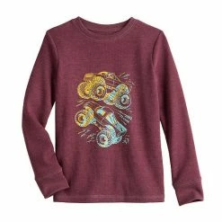 Boys 4-12 Jumping BeansĀ® Long Sleeve Thermal Graphic Tee Adventure Seeker Olive