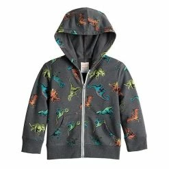 Toddler Boy Jumping Beans® French Terry Zip Hoodie Truck Badge