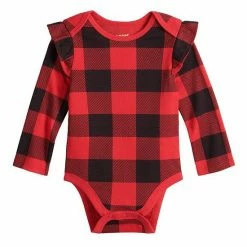 Baby Girl Jumping Beans® Holiday Ruffle Bodysuit Penguin Fairisle -Jumping Beans shop unnamed file 971