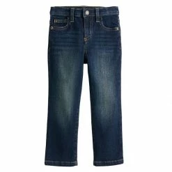 Boys 4-8 Jumping Beans® Straight Fit Denim Jeans In Regular, Slim & Husky Solid Dark Wash